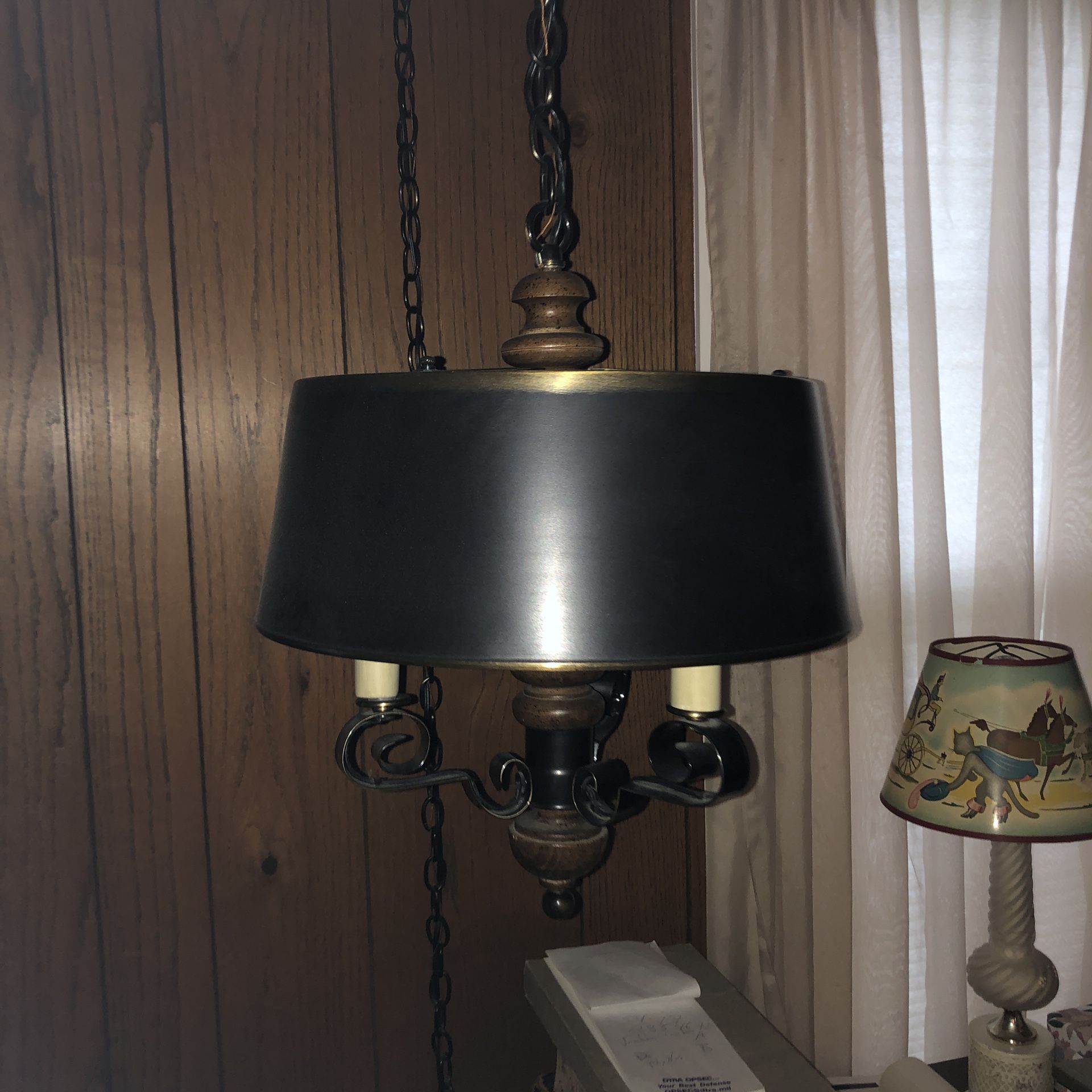 Vintage Black Hanging Lamp