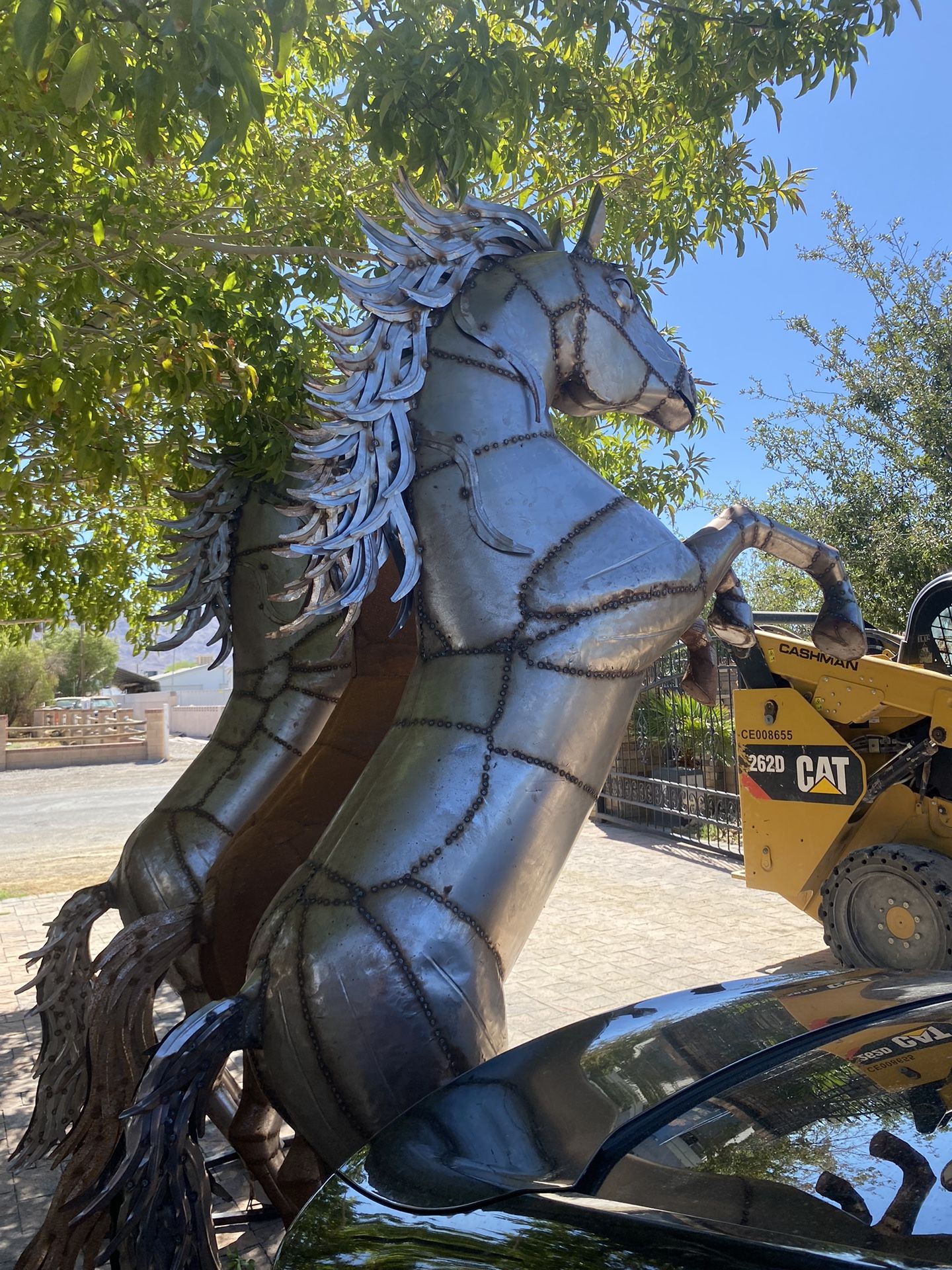 8 Feet Tall Metal Horses