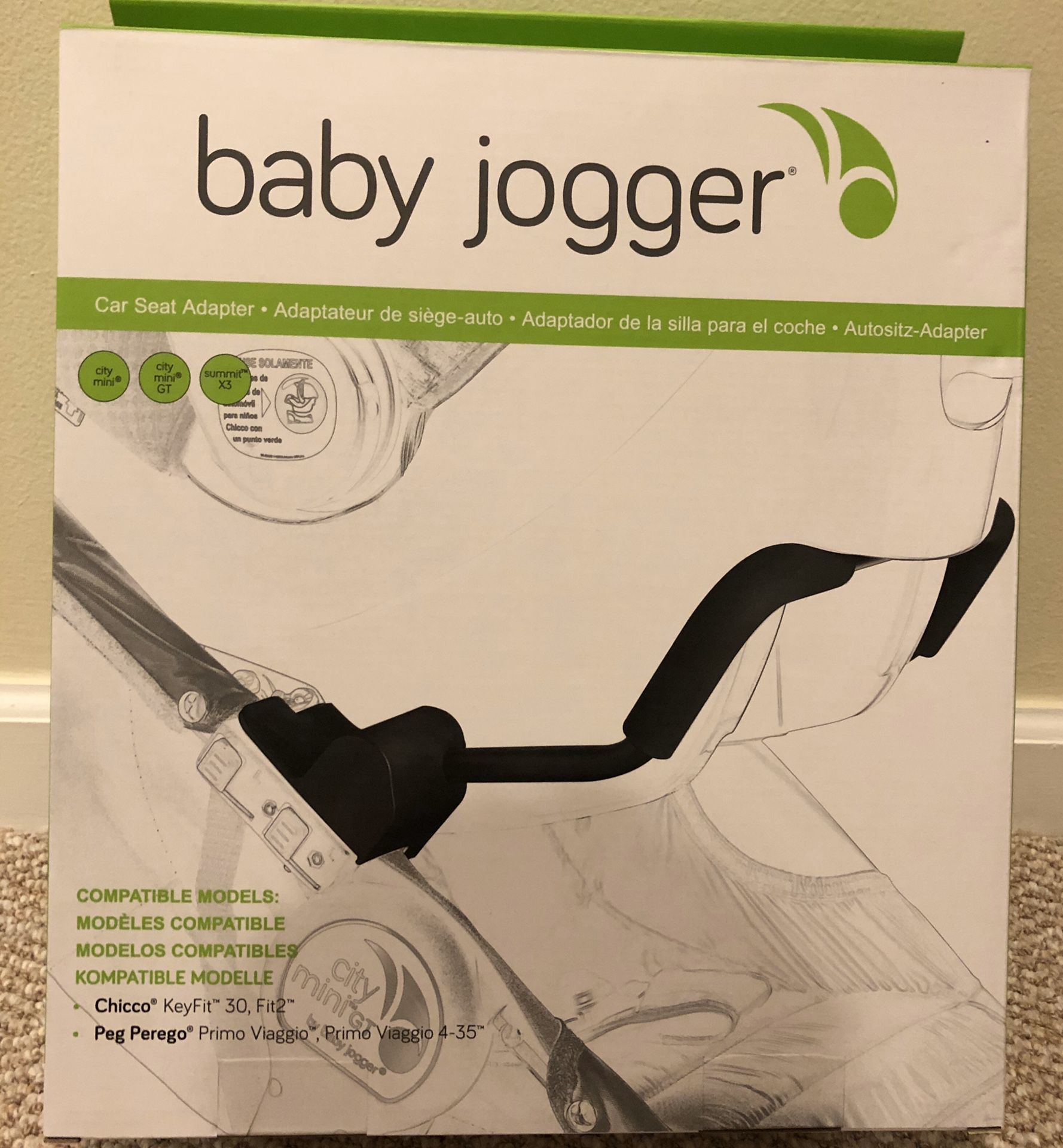 Baby Jogger Car Seat Adapter Single for Chicco and Peg-Perego