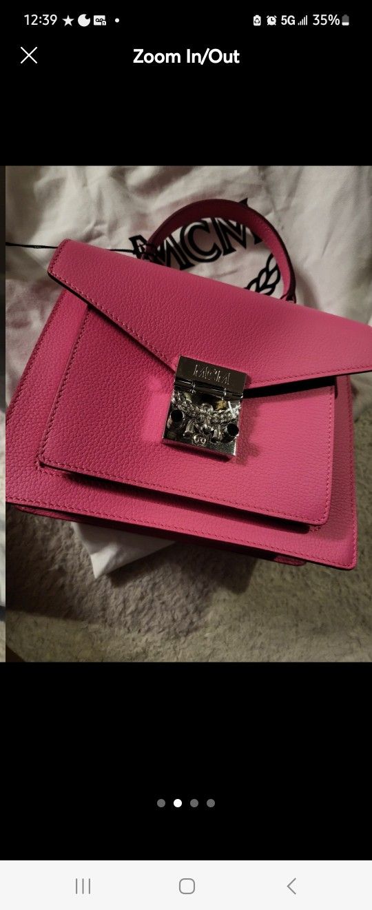 Mcm Pink Hand Bag