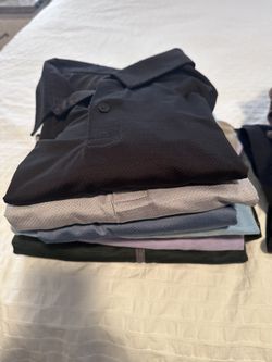 Men’s XL Clothing Bundle – Shirts, Polos, Flannels, Shorts & Jacket