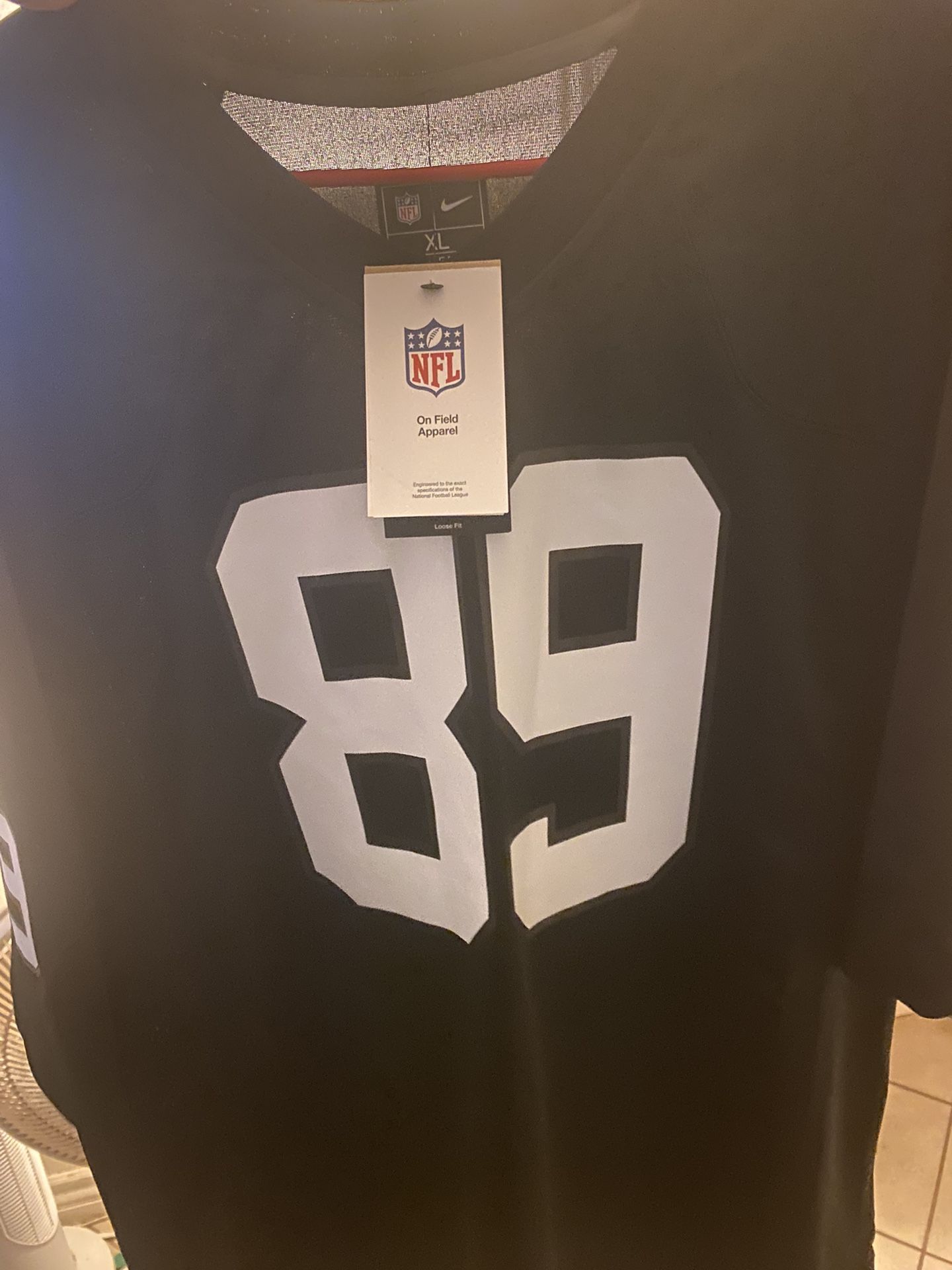 Brand New Nike NFL Brock Bowers Jersey XL!