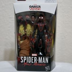 Marvel Legends 6" Miles Morales Spiderman Gamerverse Figure Boxed 
