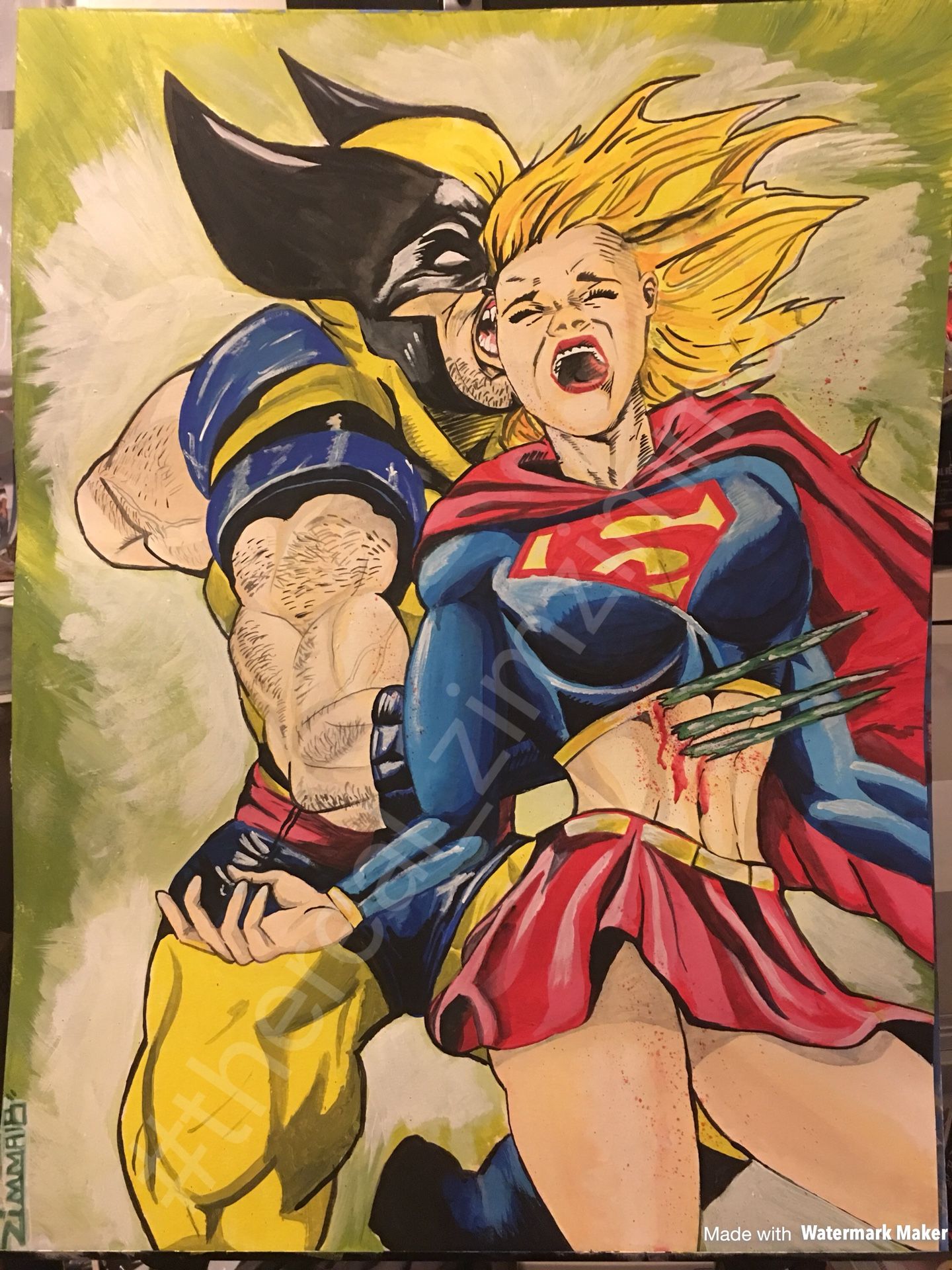 Wolverine vs supergirl Marvel vs DC
