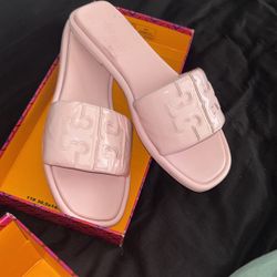 Pink Tory Burch Double T Scandals 