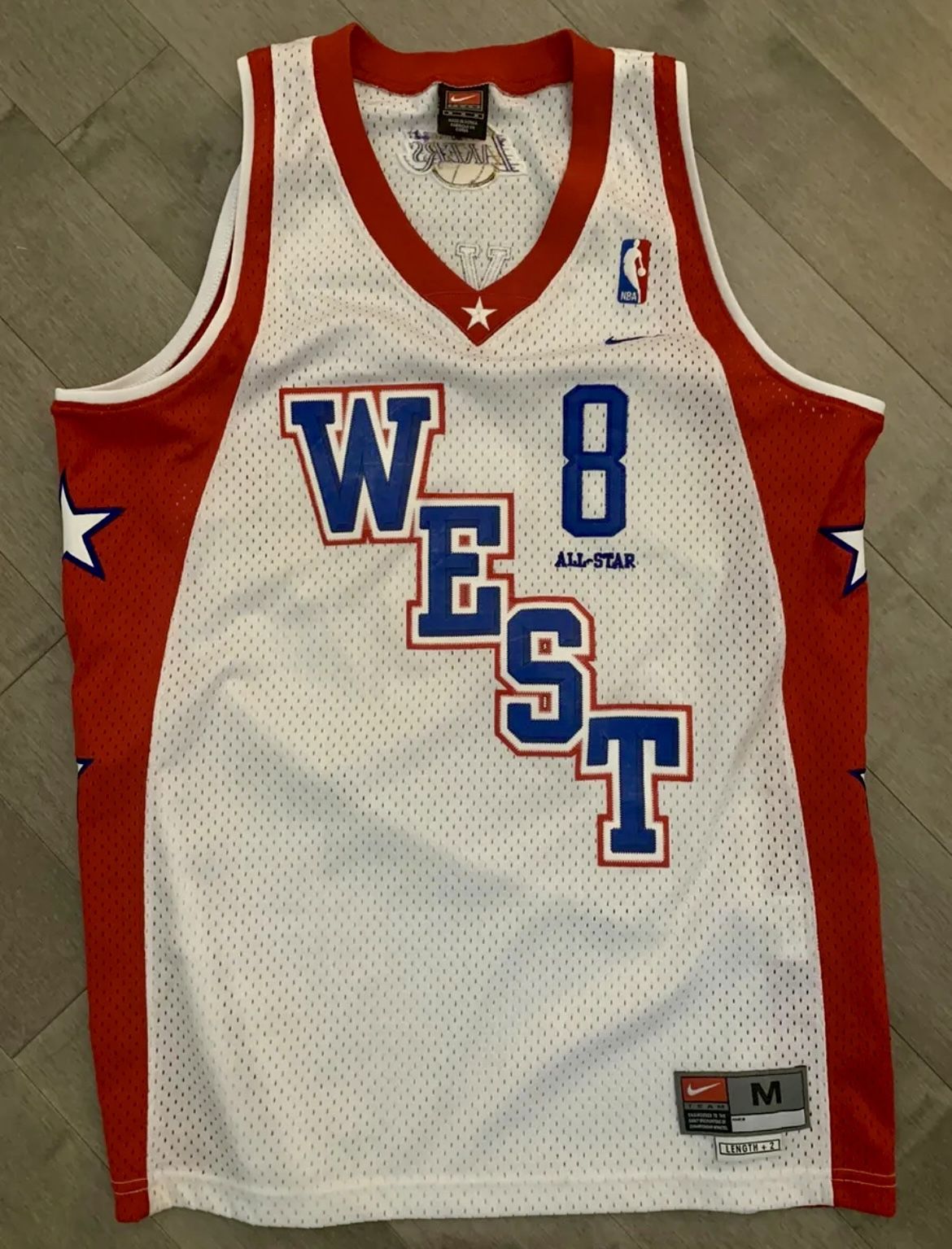 Nike NBA 2004 ASG Los Angeles Lakers Jersey #8 Kobe Bryant White M+2 swingman