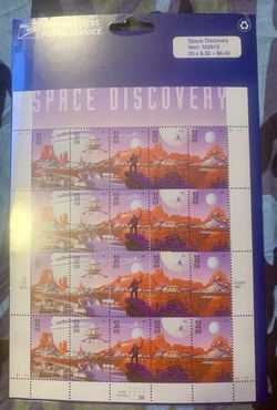 USPS Space Discovery 32¢ Stamp Sheet