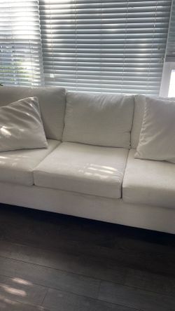 90” off white linen sofa. Must go ASAP!!