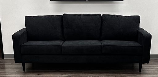 7ft Black Couch