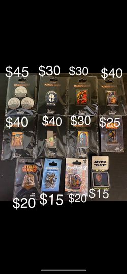 Disney Pins For Sale. Prices Vary.