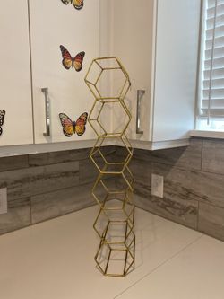 6 Bottle Wine Rack Wall Hanging Decor