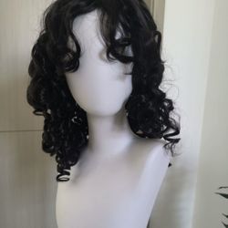 Dark Brown Curly Wig