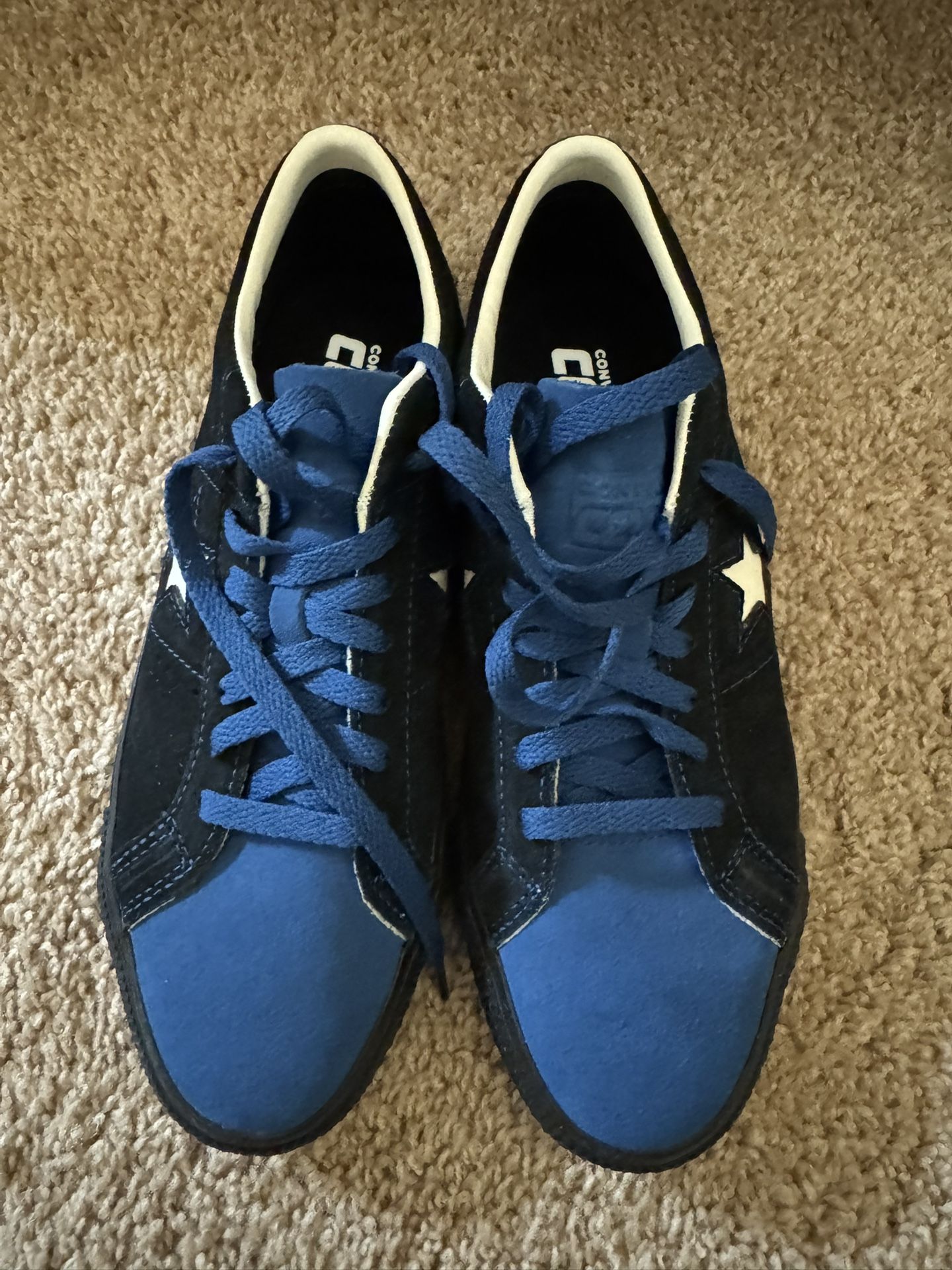 Converse; Men’s 8.5; Custom Made Black/ Blue You Cons One Star
