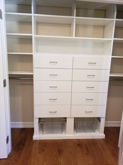 Custom closets and cabinets