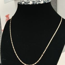 HERMOSA CADENA DE ORO REAL 14KT 3 OROS