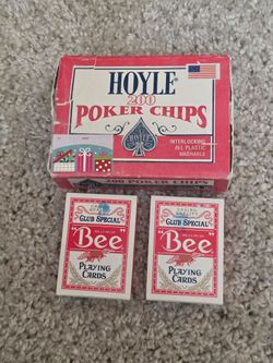 Poker Chip Set & 2 Card Decks.