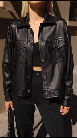 Gucci - Woman’s Leather Jacket - Black