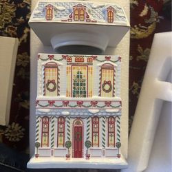 Lenox spice village Christmas cookie jar