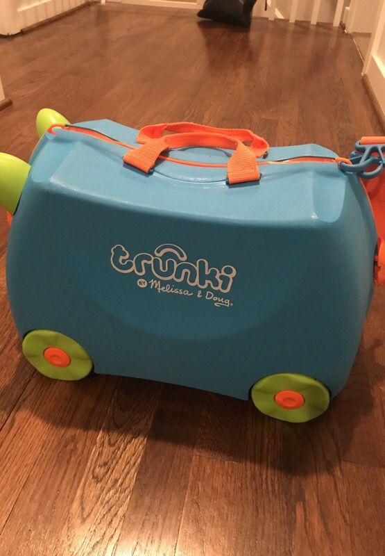 Trunki: The Original Ride-On Suitcase blue w key kids travel