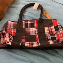 New Plaid Tote Bag