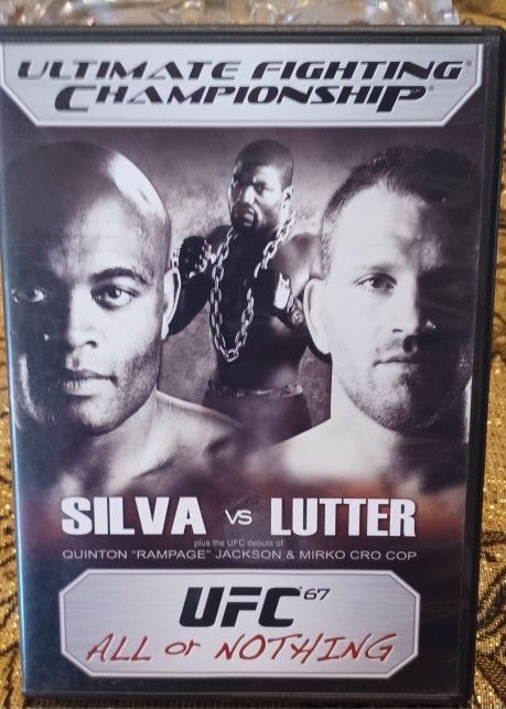 Ufc 67 All Or Nothing Silva Vs Lutter Rampage Jackson DVD