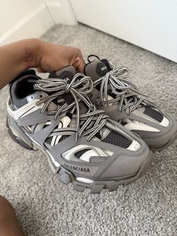 grey balenciaga track runners