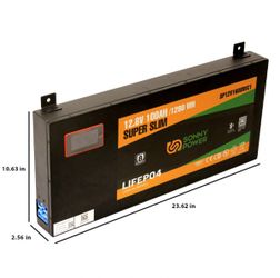 12v 100ah (lifepo4) Super Slim Deep Cycle Rv Battery For Sale!