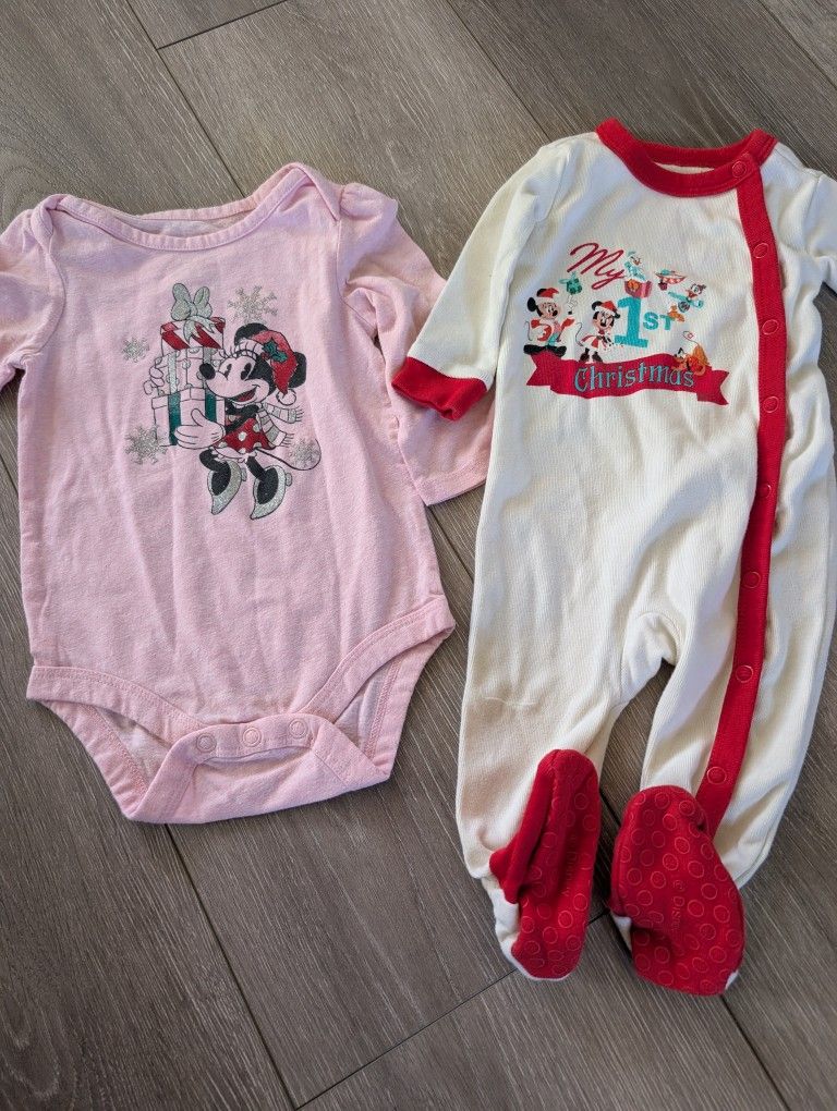 2 Christmas Baby Pieces 3-6M