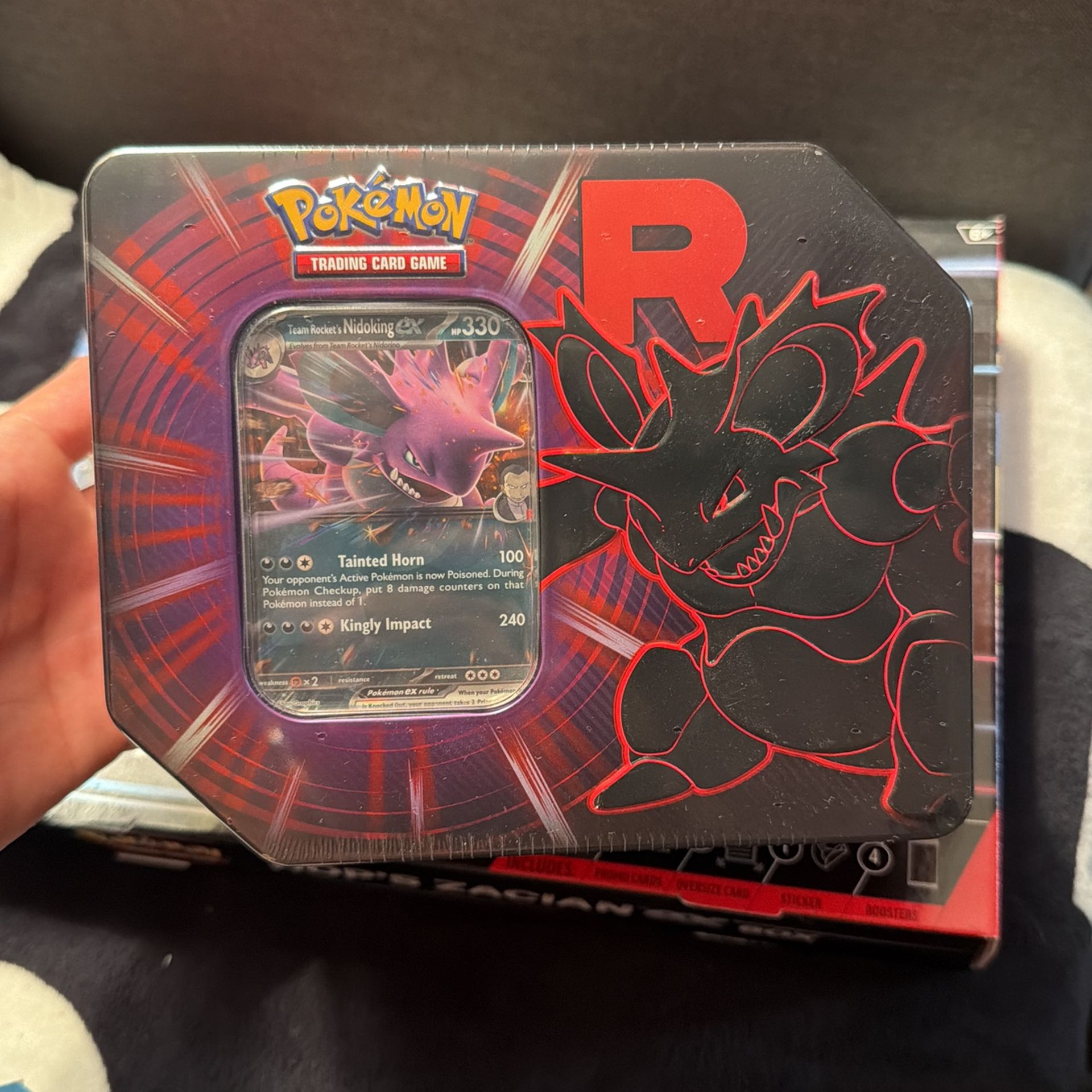Pokemon Team Rocket’s Nidoking ex Tin