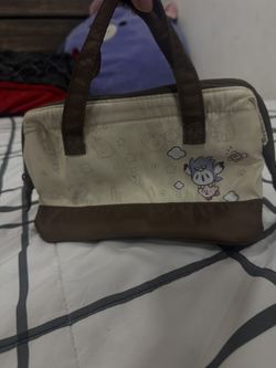 Tan and brown Kirby shoulder bag #gaming