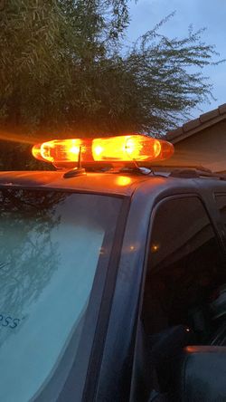 Solo Aurora Rotating 2'ft L. Halogen/ Emergency Warning Light - 2 Bulbs, 125 Flashes/Min.,