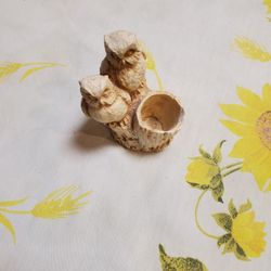 Owl candlestick holder decoration