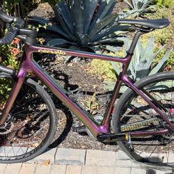 2021 CERVELO ASPERO-5 Frameset Purple Chameleon/Gold Size 56 Gravel Bike