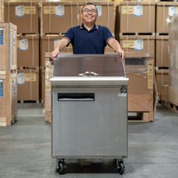 Commercial Food Prep Table | 27” Mega Top ETL | Free Shipping | Up To 10-Year Warranty