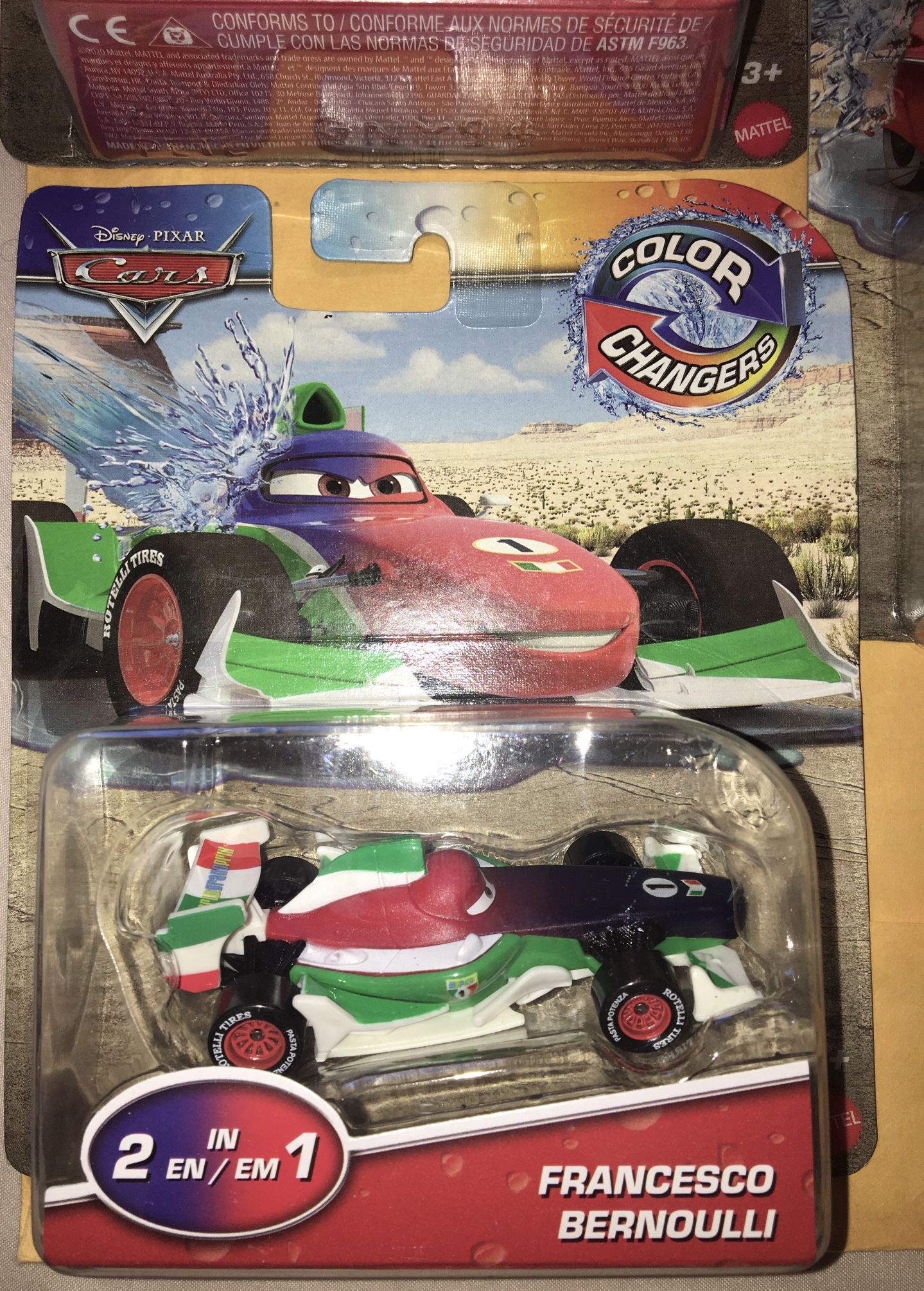 Disney Cars Lightning McQueen Dinoco toy #95 race color changing car -  green not red for Sale in Phoenix, AZ - OfferUp
