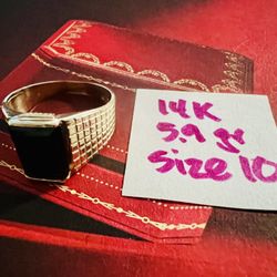 14K Solid Gold Ring For Wedding 5.9Gr Size 10