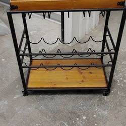 Boston Loft Furnishings Frewain 28-in x 32.5-in  Rectangle Bar cart