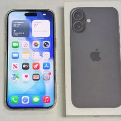 Like New iPhone 16 Plus 5G For T-Mobile Metro MetroPCS Sprint TruConnect Tello Google Fi Mint Ultra Gen Mobile With AppleCare Warranty
