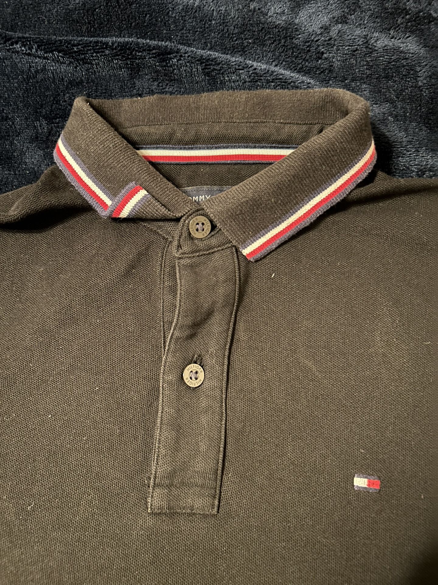 Men’s Tommy Hilfiger Polo Black Size XS