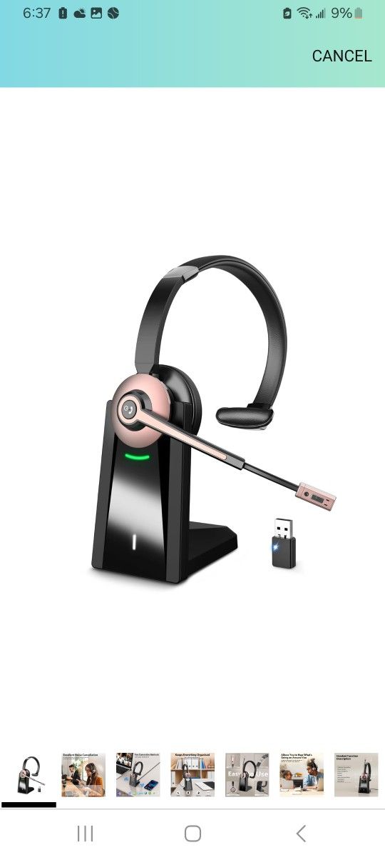 Wireless Bluetooth Headset W/Mic $40
