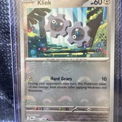 Klink Pokemon Card 
