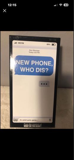 New Phone, Who Dis? Adult Party Game from What Do You Meme? NEW IN BOX