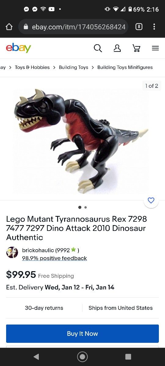 Vintage Lego Light Up T-Rex Dinosaur 🦖