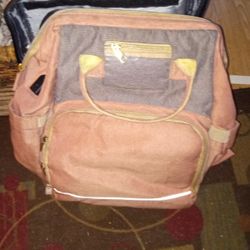Diaper Bag BookBag With Bassinet And Sun Shade  Changing Table Built In Great