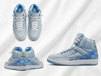 Air Jordan 2 Retro x J Balvin 'Celestine Blue' - 100% Authentic