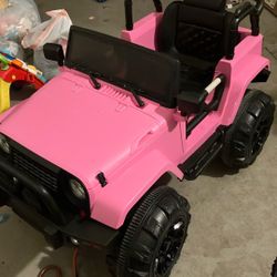 Ride In Pink Jeep
