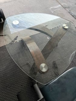 Glass coffee table