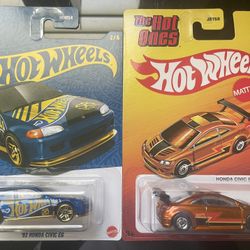 Hot Wheels Honda Civics 