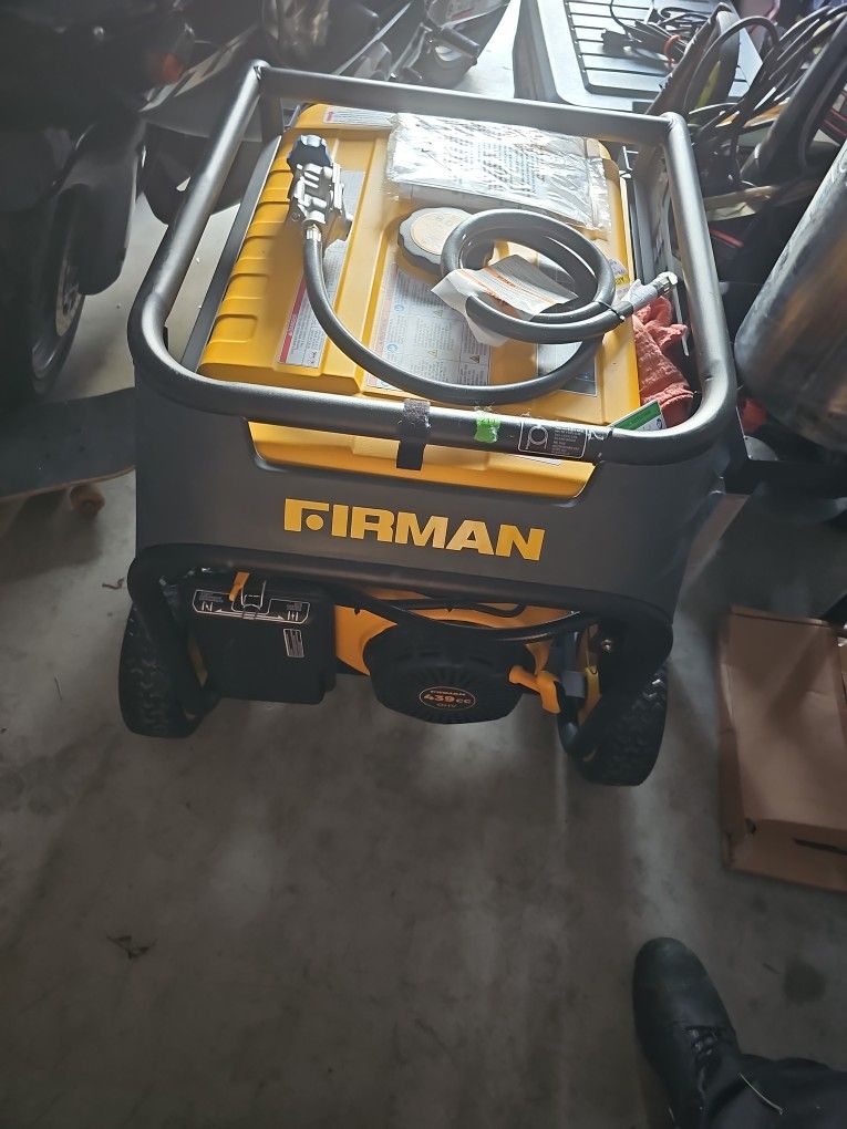 Firman H07552 DUAL FUEL GENERATOR!!!