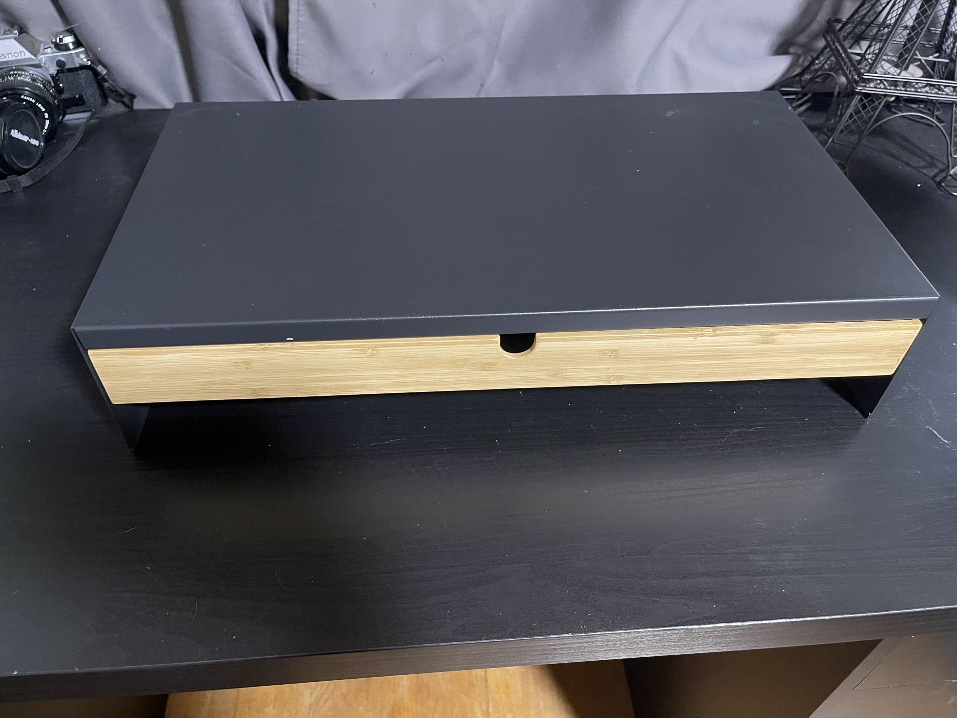 IKEA Monitor Stand With Drawer
